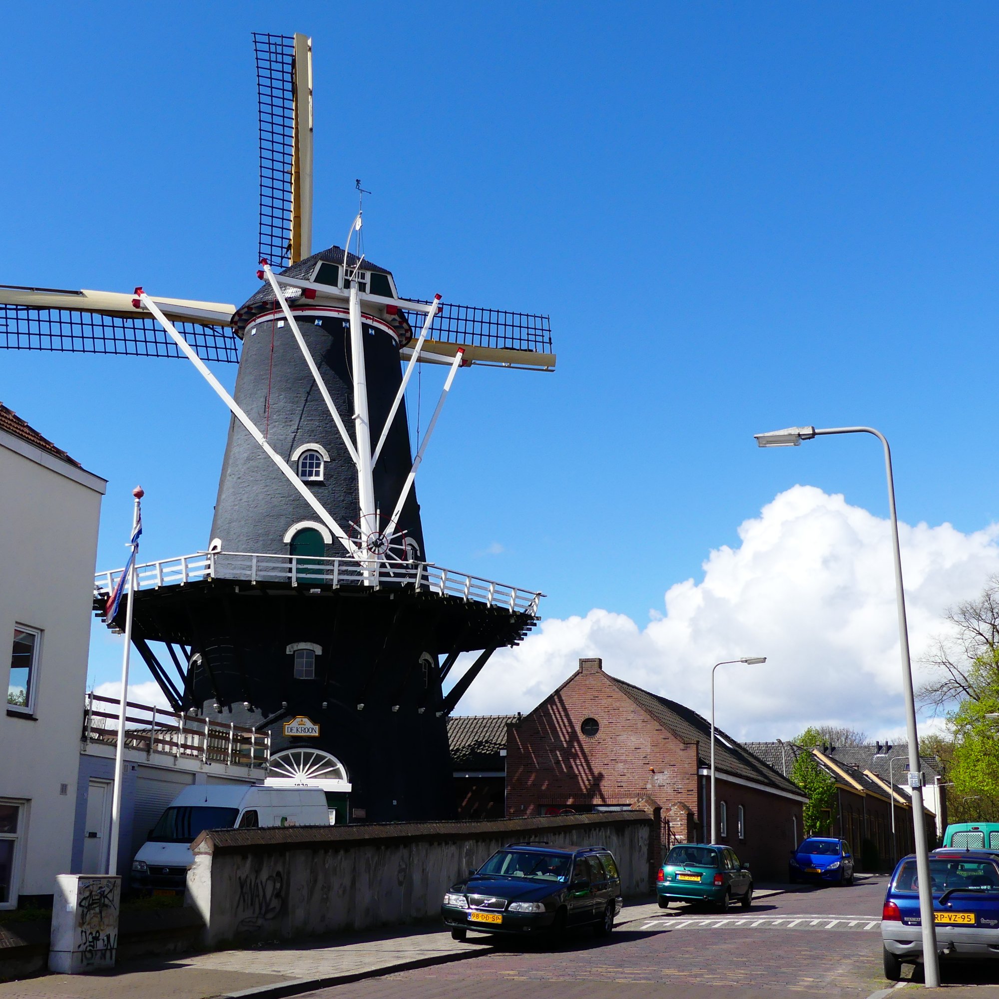 De Kroon Arnhem Windmill in Holland