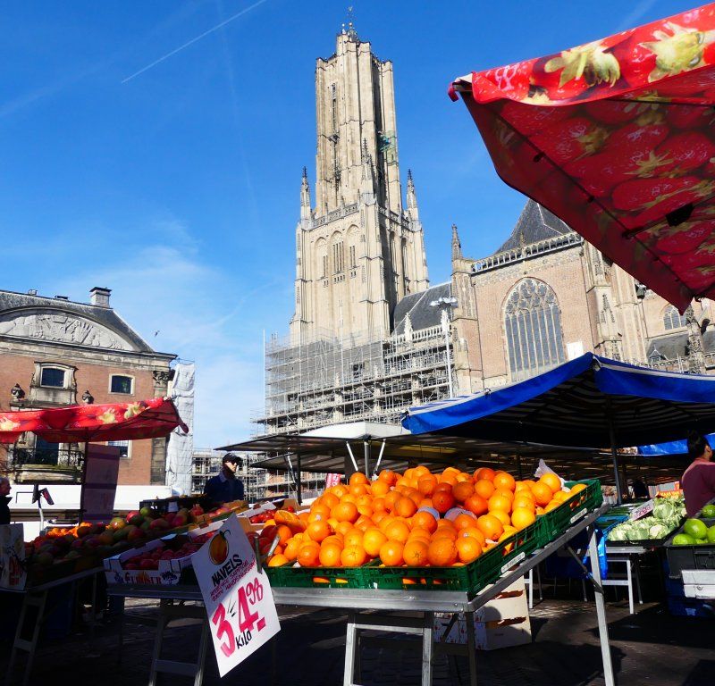 Lokale markt in Arnhem